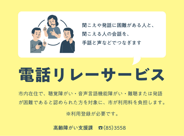 電話リレーサービスの画像