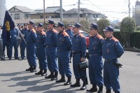 緊急消防援助隊（第1次隊）の出発式