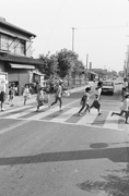 写真：共長小学校前の市道共和駅西線