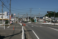 平成22年の横根町交差点付近の様子