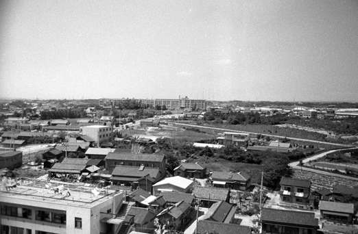 昭和44年当時の至学館大学（当時中京女子大学）から北の風景