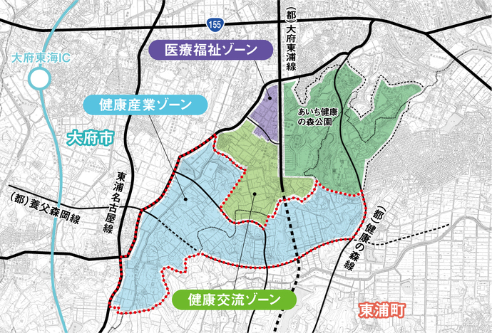 ウェルネスバレーの土地利用計画