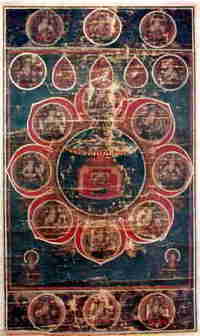絹本法華曼荼羅図