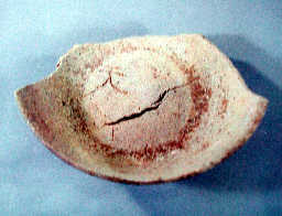 写真：深廻間B古窯群から発掘された陶器の破片