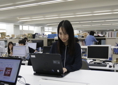 写真:打合せ中の風景