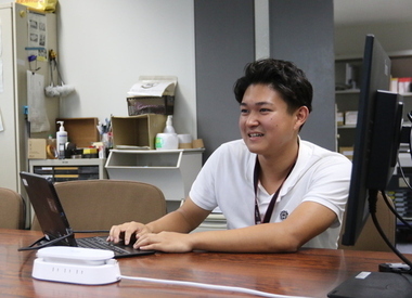 写真:打合せ中の風景