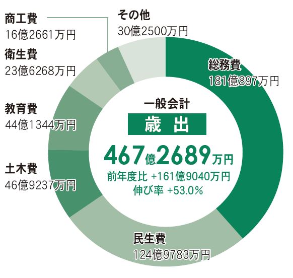 歳出のグラフ