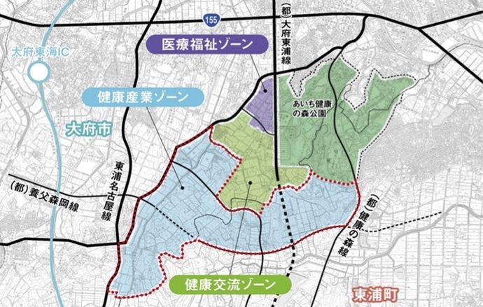 ウェルネスバレーの地図