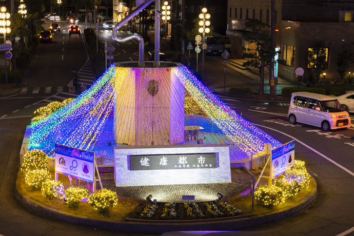 大府駅東口のイルミネーション