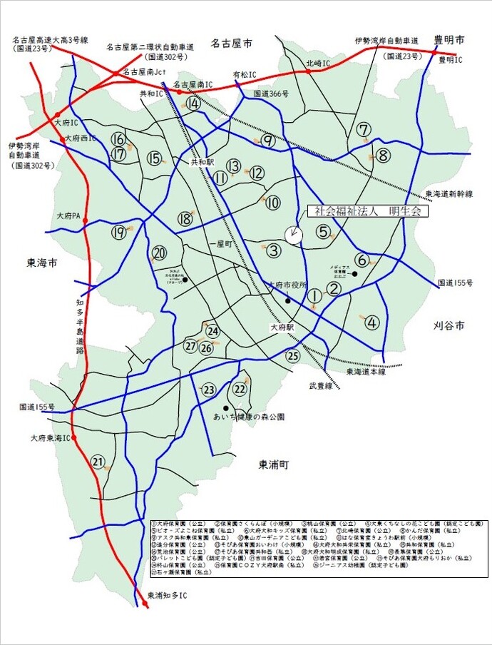 地図：運営事業者建設予定地