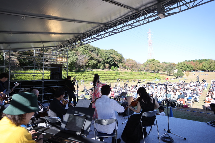 野外クラシック音楽祭の様子