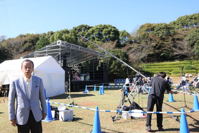 野外クラシック音楽祭の様子