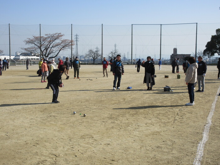 知多北地区ペタンク大会の様子