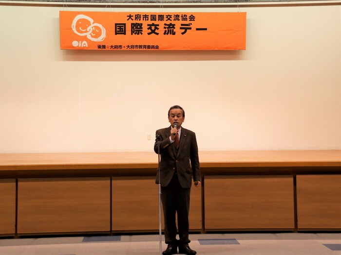 国際交流デーでのあいさつ