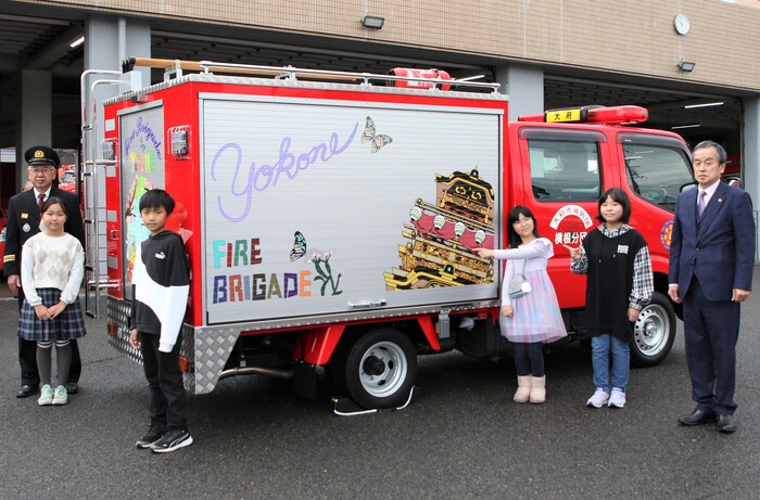 大府市消防団横根分団小型動力ポンプ付積載車