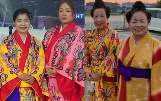 知花時野さん、玉城美那子さん、室塚町子さん、河合洋子さん