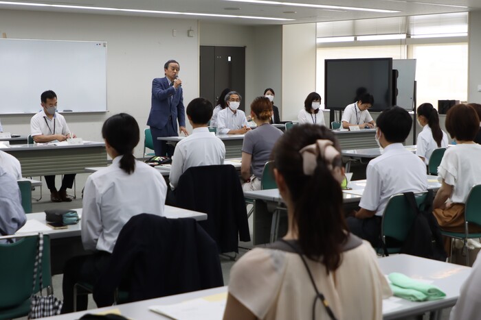 市長あいさつの様子