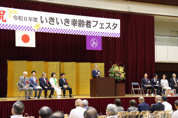 市長挨拶の様子