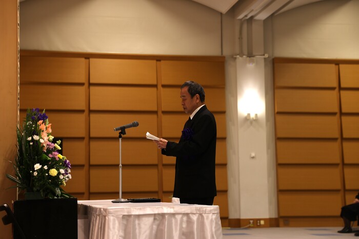 市長式辞の様子