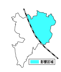 影響区域地図