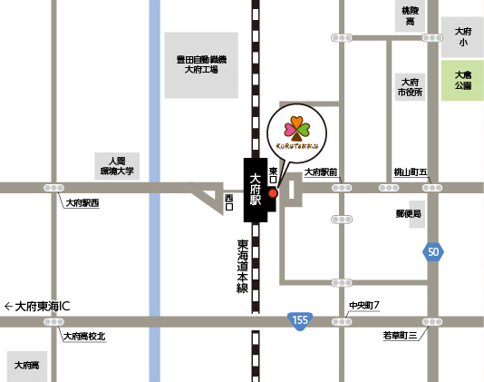 KURUTOおおぶ案内図