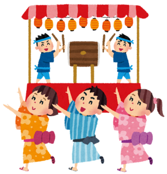 盆踊りイラスト