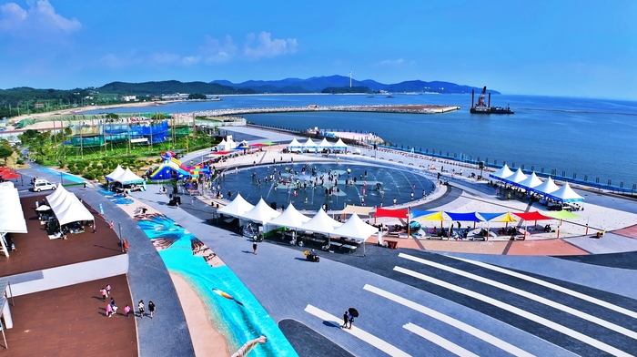 南塘港海洋噴水公園の写真
