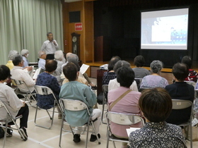 徳川美術館副館長による蔦重の解説の様子です。