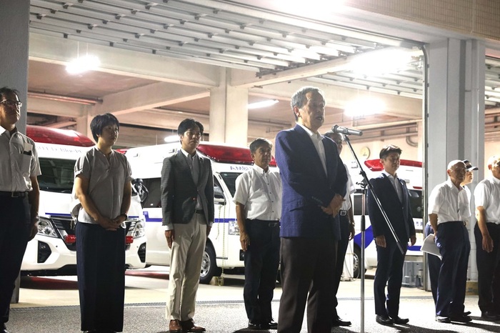 第70回愛知県消防操法大会激励会の様子