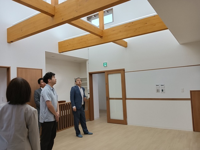 保育園COZY新園舎視察の様子