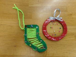 クリスマス飾りの写真