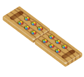 マンカラのイラストです。