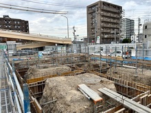 基礎施工の準備の写真