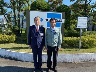 住友ナコフォークリフト株式会社の社長と市長