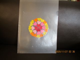 バレンタインクリアファイル