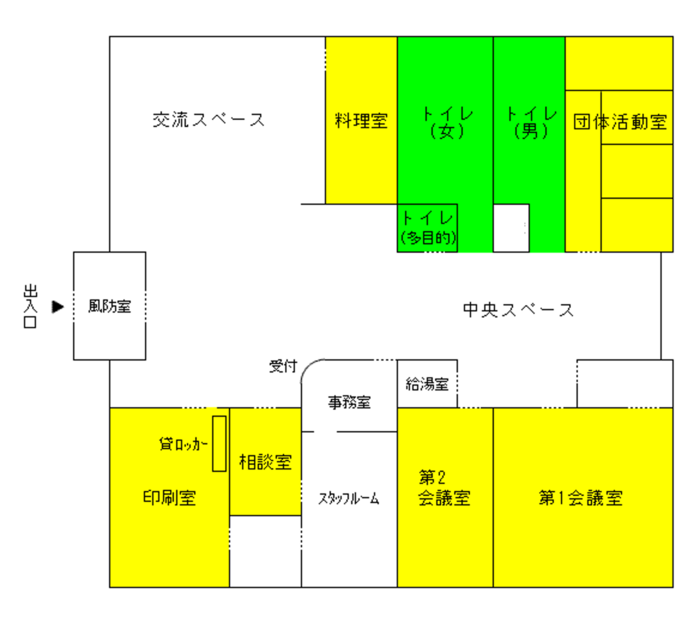 コラビアのフロアガイド