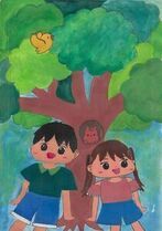 「自然であふれている森」