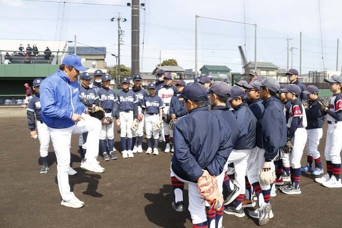 野球教室の様子
