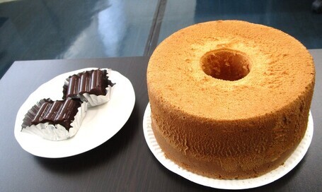 シフォンケーキ、チョコレートようかん