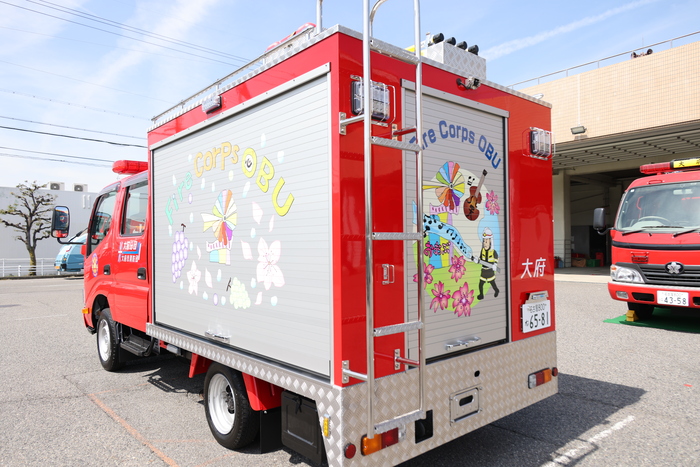 更新した小型動力ポンプ付積載車