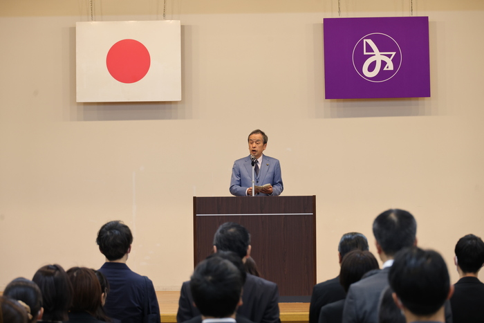 年度始め式の様子