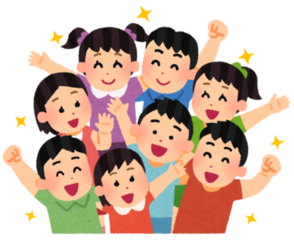 イラスト こどもたちの元気な様子