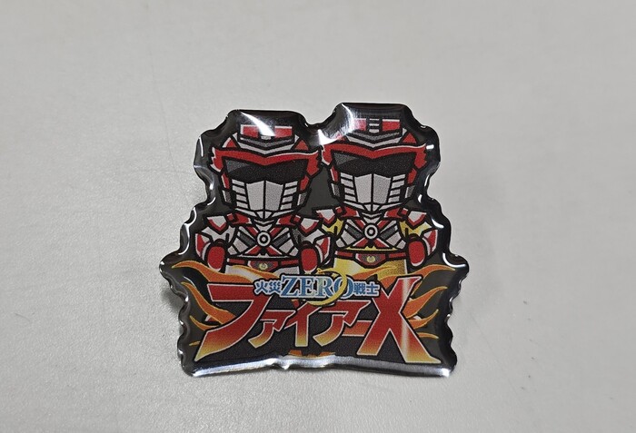ファイアーxピンバッジ