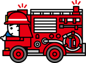 イラスト:ポンプ車