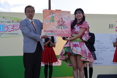 佐藤綺乃さん、おおぶ推しインフルエンサー就任式の画像