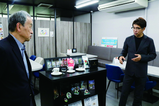 松尾製作所訪問時の様子の写真